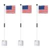 KINGTOP Golf Flagstick Mini, Putting Green Flag for Yard, 3 Feet Flagpole 2-Section Design, Golf Pin Flags Hole Cup Set, 4" Putting Cup, 3-Pack view 1