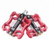 CATAZER Bike Pedals Bicycle Platform Flat Pedals Cycling 3 Bearings Aluminum Alloy Pedal for Road Mountain BMX MTB 9/16 (Red) view 2
