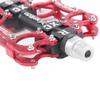 CATAZER Bike Pedals Bicycle Platform Flat Pedals Cycling 3 Bearings Aluminum Alloy Pedal for Road Mountain BMX MTB 9/16 (Red) view 3