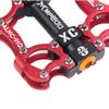 CATAZER Bike Pedals Bicycle Platform Flat Pedals Cycling 3 Bearings Aluminum Alloy Pedal for Road Mountain BMX MTB 9/16 (Red) view 4