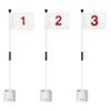 KINGTOP Golf Flagstick Mini, Putting Green Flag for Yard, 3 Feet Flagpole 2-Section Design, Golf Pin Flags Hole Cup Set, 4" Putting Cup, Numbered# 1-3 view 1