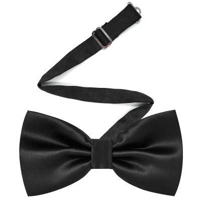Medsuo Adjustable Bowtie, Men BowtiePre-Tied Bow Tie for Parties (Black)