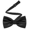 Medsuo Adjustable Bowtie, Men BowtiePre-Tied Bow Tie for Parties (Black) view 1