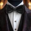 Medsuo Adjustable Bowtie, Men BowtiePre-Tied Bow Tie for Parties (Black) view 4