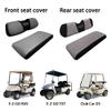 10L0L Golf Cart Front Rear Seat Coves for EZGO TXT RXV & Club Car DS 2000-up (Flat Backrest), 2+2 Passenger Models Seat Covers Kit, Washable Breathable 3D Air Mesh Polyester Fabric view 4