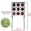 Atflbox Spinning BB Gun Target, Two Styles of Sticker Tic-Tac-Toe Designed Airsoft Resetting Target for Outdoor and Backyard view 4