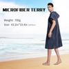 MUTAO Surf Swimming Poncho Changing Robe,Quick Dry Microfiber Changing Towel with Pocket and Hood for Outdoor Indoor (Navy) view 2