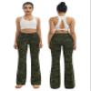 BUBBLELIME 29"/31"/33"/35" 4 Styles Women's Tummy Control Bootcut Yoga Pants - Side Pockets_Green BRUSHCAMO XL-29 Inseam view 2