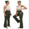 BUBBLELIME 29"/31"/33"/35" 4 Styles Women's Tummy Control Bootcut Yoga Pants - Side Pockets_Green BRUSHCAMO XL-29 Inseam view 3