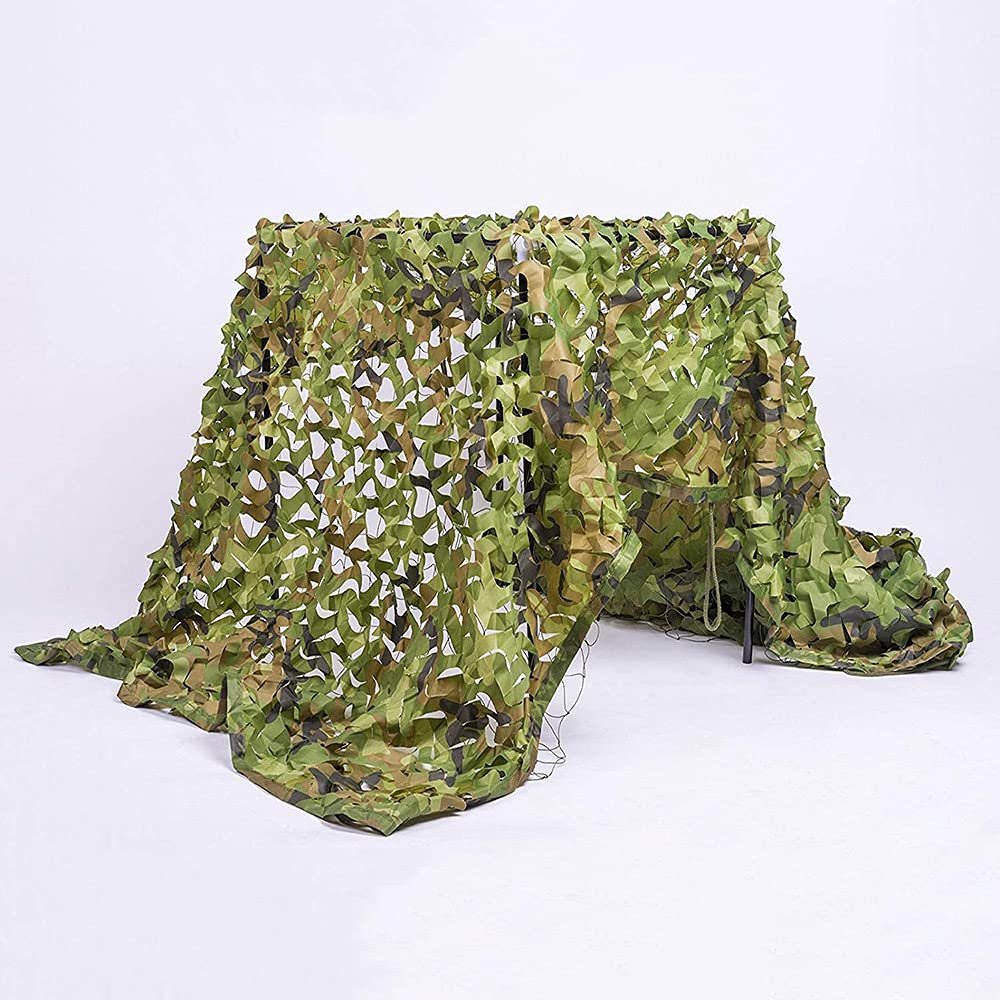 HXSM Camo Netting Hunting Blinds for Camping, Military Camouflage Net for Party Decoration, Sunshade Outdoor, Woodland Camouflage Netting 23m/610ft,34m/1013ft,45m/1316ft