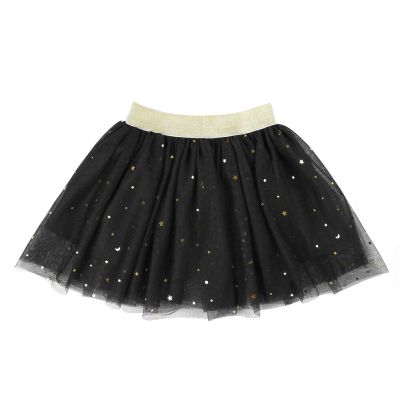 Kaerm Toddler Baby Girls Sparkle Stars Tulle Tutu Skirt Princess Ballet Dance Dress Clothes Black 3-4 Years