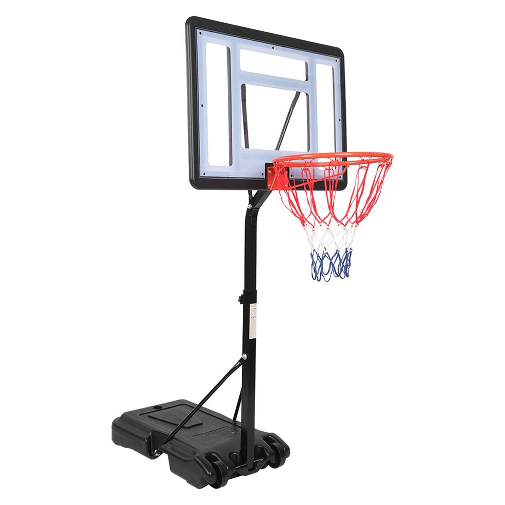 Savins Portable Movable Swimming Pool PVC Transparent Backboard Basketball Stand (Basket Adjustment Height 45 inches to 53 inches) Maximum Applicable for 7# Ball