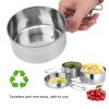 Camping Cook Set, Camping Cookware Mess Kit Cooking Equipment Cookset 8Pcs for Outdoor for Picnic for Backpacking for Hiking view 4