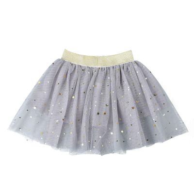 Kaerm Toddler Baby Girls Sparkle Stars Tulle Tutu Skirt Princess Ballet Dance Dress Clothes Grey 2-3 Years