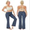 BUBBLELIME 29"/31"/33"/35" 4 Styles Women's Tummy Control Bootcut Yoga Pants - Side Pockets_Navy_Leopard M-31 Inseam view 4