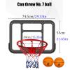 Basketball Rim Wall-Mounted Basketball Hoop Set, Children Adult Outdoor Basketball Board, Used for Physical Exercise Basketball Goal view 2