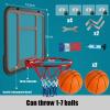 Basketball Rim Wall-Mounted Basketball Hoop Set, Children Adult Outdoor Basketball Board, Used for Physical Exercise Basketball Goal view 3