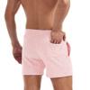 AIMPACT Mens Sweat Shorts 5 Inch Jogger Athletic Workout Shorts with Pockets (Pink L) view 2