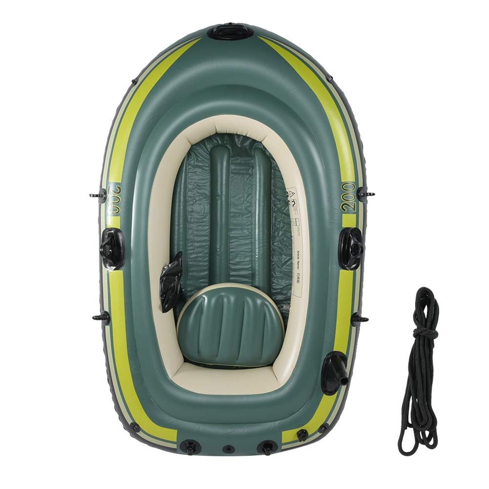 Lairun Inflatable Boat Series, 2 Person Raft PVC Fishing Boat, Portable Inflatable Canoe Kayak for Adults and Kids