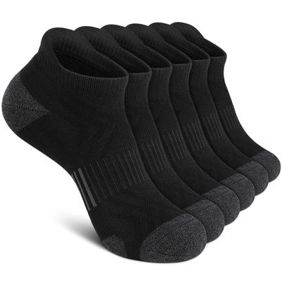 Felicigeely Athletic Running Ankle Socks Cushioned Low Cut Men Women 6 Pack