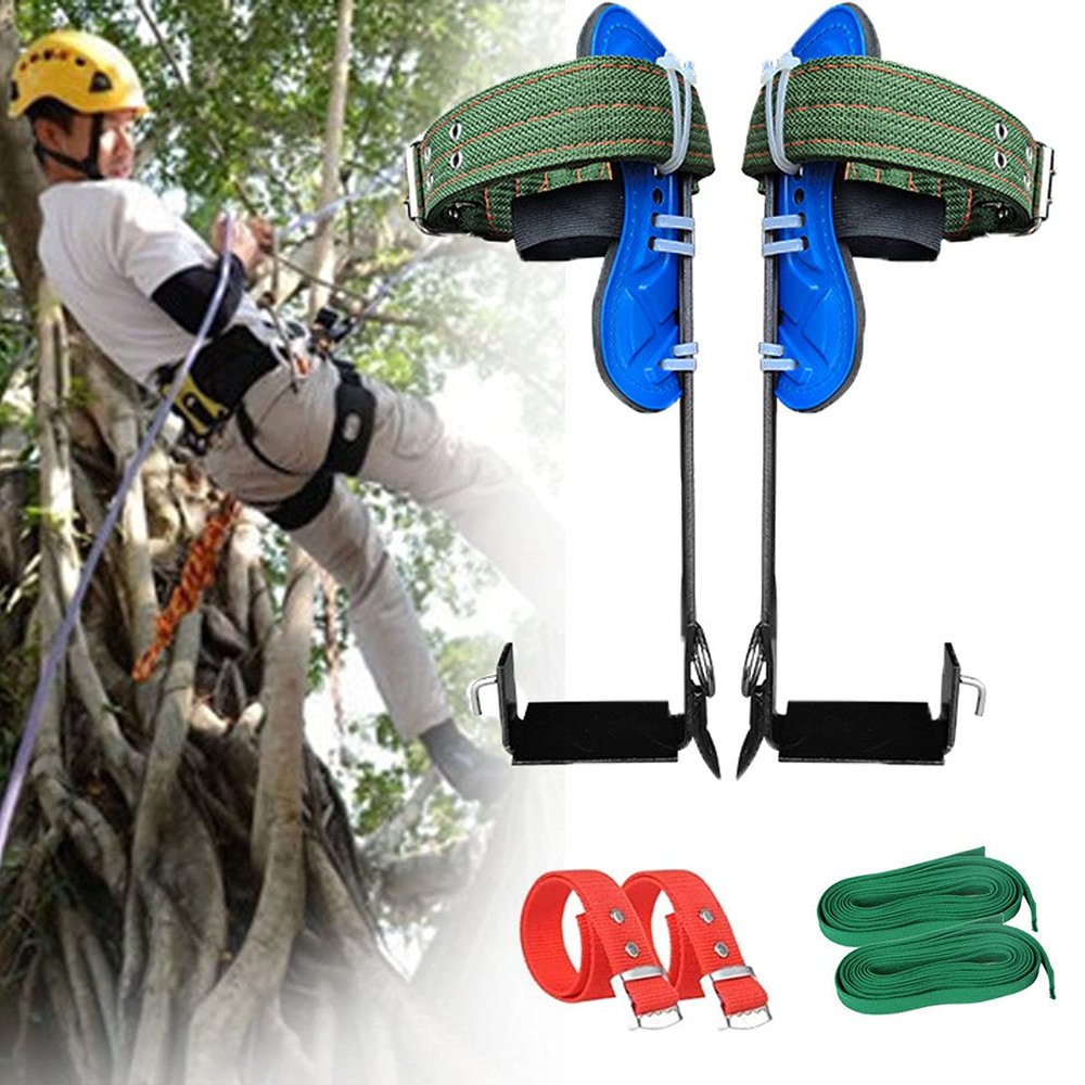Tree Climbing Spike, 304 Stainless Steel Tree Climbing Tool, Pole Climbing Spikes Adjustable Climbing Tree Shoes Non-Slip Pedal For Hunting Observation, Picking Fruit, Jungle Survival And More,1claws