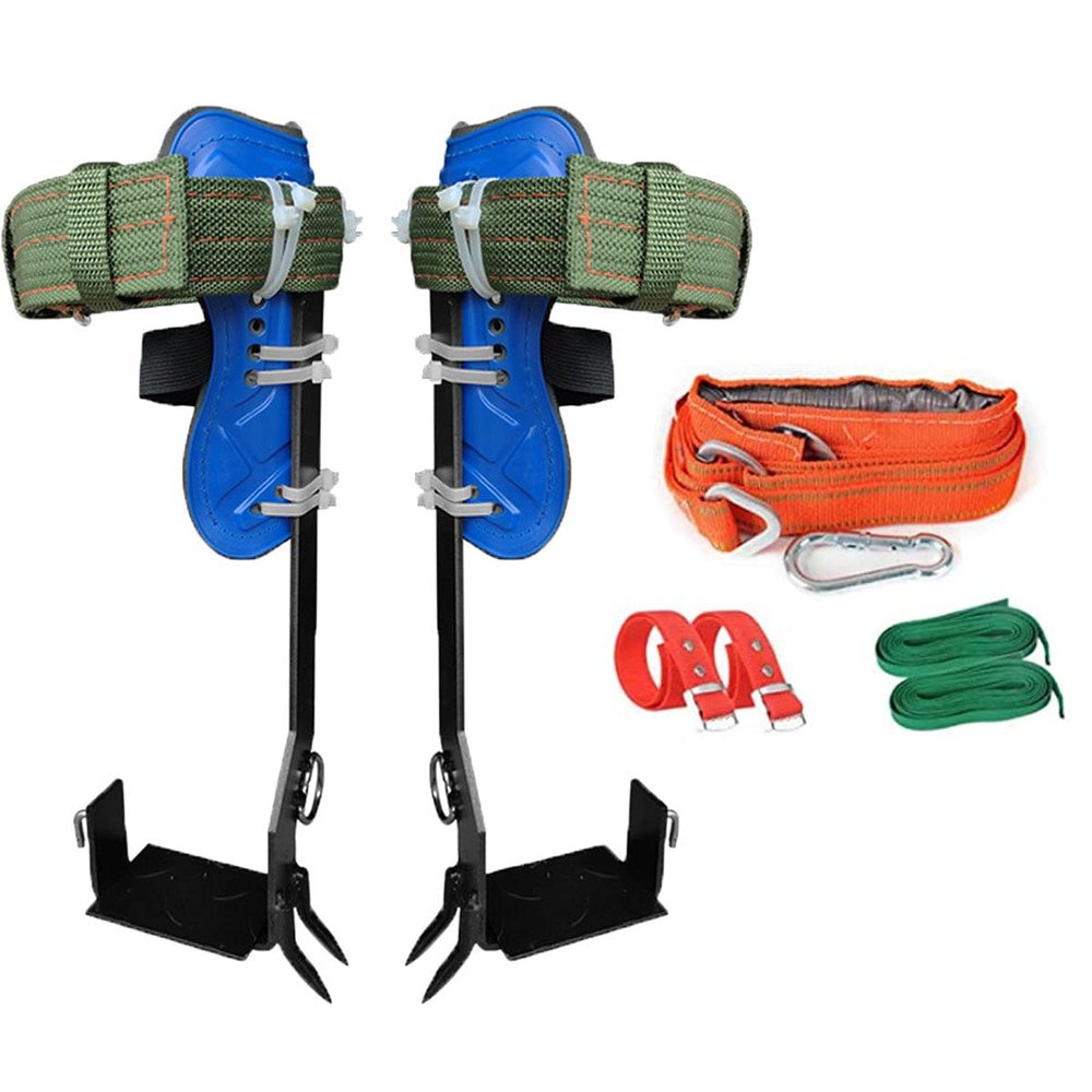 WZFANJIJ Tree Climbing Spikes Non-Slip Tree Climbing Spurs Like Boots Suitable for High-Altitude Logging Fruit Picking Outdoor Hunting(1 Pair)