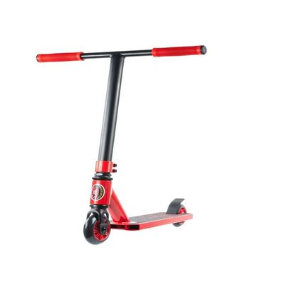 Freerider Stunt Scooter Aluminum Deck, 3 Bolt CLAMP, Steel Flex Brakes, ABEC-9 Bearing Stunt Kick Scooter Rocky 3ARider SM-99 TR RED