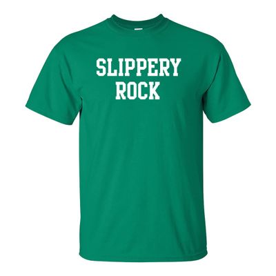 AS01 - Slippery Rock University Basic Block T Shirt - 2X-Large - Kelly Green