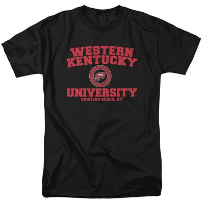 Western Kentucky University Official Circle Logo Unisex Adult T-Shirt, Black, 4X-Large