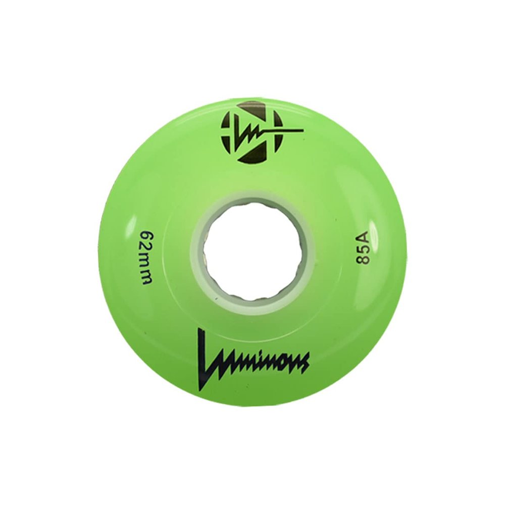Luminous Wheels Luminous Quad Wheels Green 62mm 85A 4pk