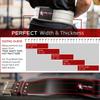 Dark Iron LG Fitness Weight Lifting Belt for Powerlifting Deadlift Training, Premium White Leather for Core Support Gym Strength Workout view 2