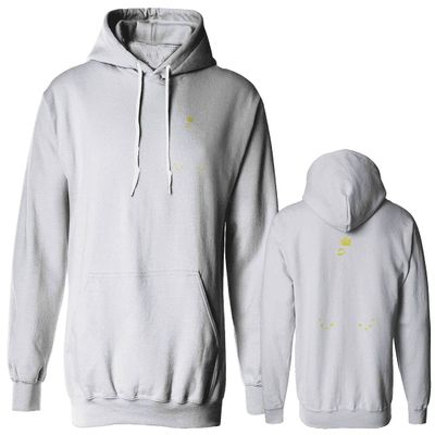 0083. Poland Pride Vintage Style Retro Polish Eagle Flag Polska Soccer Sweatshirt Pullover Hoodie (White, Large)
