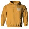0083. Poland Pride Vintage Style Retro Polish Eagle Flag Polska Soccer Sweatshirt Pullover Hoodie (Gold, Large) view 2