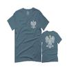 0083. Poland Pride Vintage Style Retro Polish Eagle Flag Polska Soccer for Men T Shirt (Indigo 2X-Large) view 1