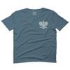 0083. Poland Pride Vintage Style Retro Polish Eagle Flag Polska Soccer for Men T Shirt (Indigo 2X-Large) view 2