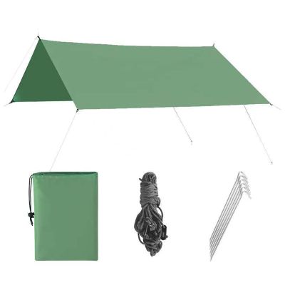 Camping Tent Tarps Waterproof UV Protection Rainproof 13.7813.78FT Green