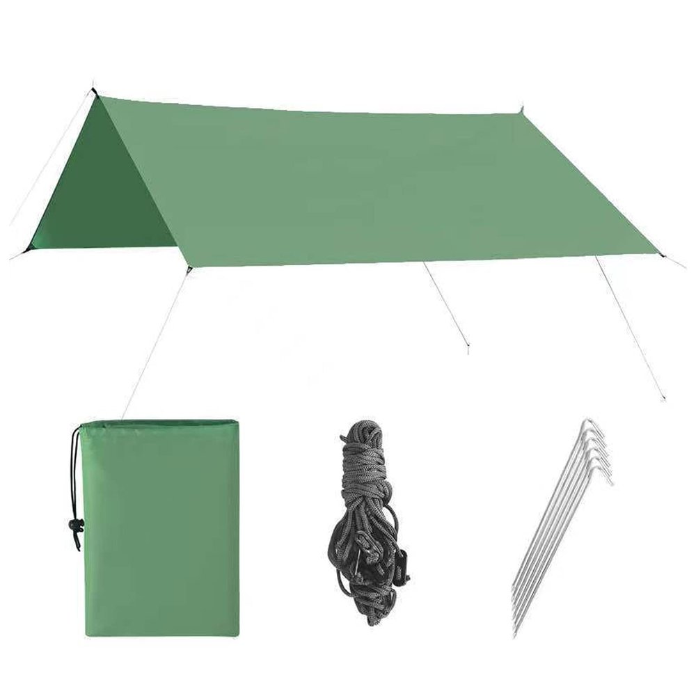 Camping Tent Tarps Waterproof UV Protection Rainproof 13.7813.78FT Green