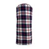 Sunfish Tartan Driver Golf Headcover White Navy Red Plaid view 1