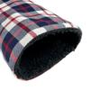 Sunfish Tartan Driver Golf Headcover White Navy Red Plaid view 3