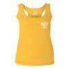 0083. Poland Pride Vintage Style Retro Polish Eagle Flag Polska Soccer Women's Tank Top Racerback (Gold X Small)
