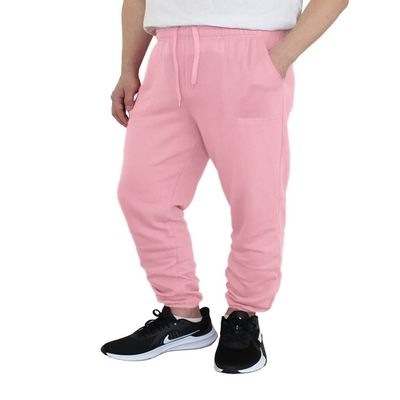 AIRNINE Men's Lightweight Fleece Joggers Sweatpants (S to 6XL) (Pink_S78, 4X-Large, 4X_l)
