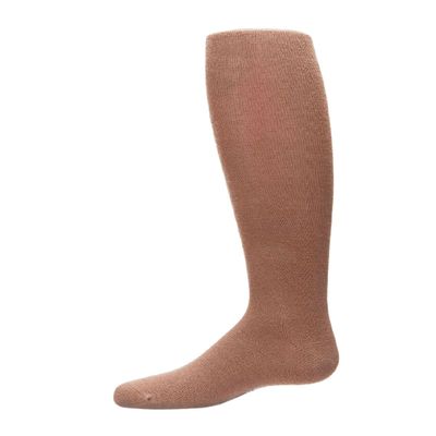 MeMoi Soft Pima Cotton Tights for Girls, Soft and Lightweight Opaque Tights for girls - Sizes 8 to 16, Toasted Almond, 12