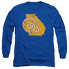 Albany State University Official State Shape Unisex Adult Long-Sleeve T Shirt,Royal Blue, Large view 1
