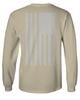 0092. White Vintage American Flag United States America USA us Military Patriotic Men's Long Sleeve t Shirt (Beige 2X Large) view 2