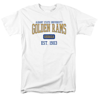 Albany State University Official Est. Date Unisex Adult T-Shirt, White, 5X-Large