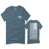 0092. White Vintage American Flag United States America USA us Military Patriotic for Men T Shirt (Indigo 2X-Large) view 1