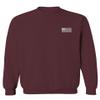 0092. White Vintage American Flag United States America USA us Military Patriotic Men's Crewneck Sweatshirt (Maroon Large) view 2