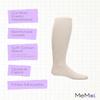 MeMoi Soft Pima Cotton Tights for Girls, Soft and Lightweight Opaque Tights for girls - Sizes 8 to 16, Latte, 10 view 3