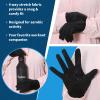 TrailHeads Lightweight Running Gloves for Women  Moisture Wicking & Touchscreen Womens Gloves with Anti-Slip Grip  Ideal for Cool Weather Workouts & Outdoor Activities Black view 3