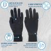 TrailHeads Lightweight Running Gloves for Women  Moisture Wicking & Touchscreen Womens Gloves with Anti-Slip Grip  Ideal for Cool Weather Workouts & Outdoor Activities Black view 4